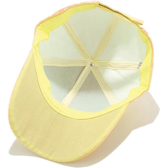 Women's Gold Fashion Baseball Cap Adjustable Strap Back Visor Sports Hat - Picture 5 of 7